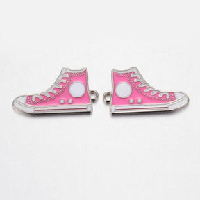 Charm Emalje Basketsko, 30x17mm, 2stk - Pink - HobbyHimmelen