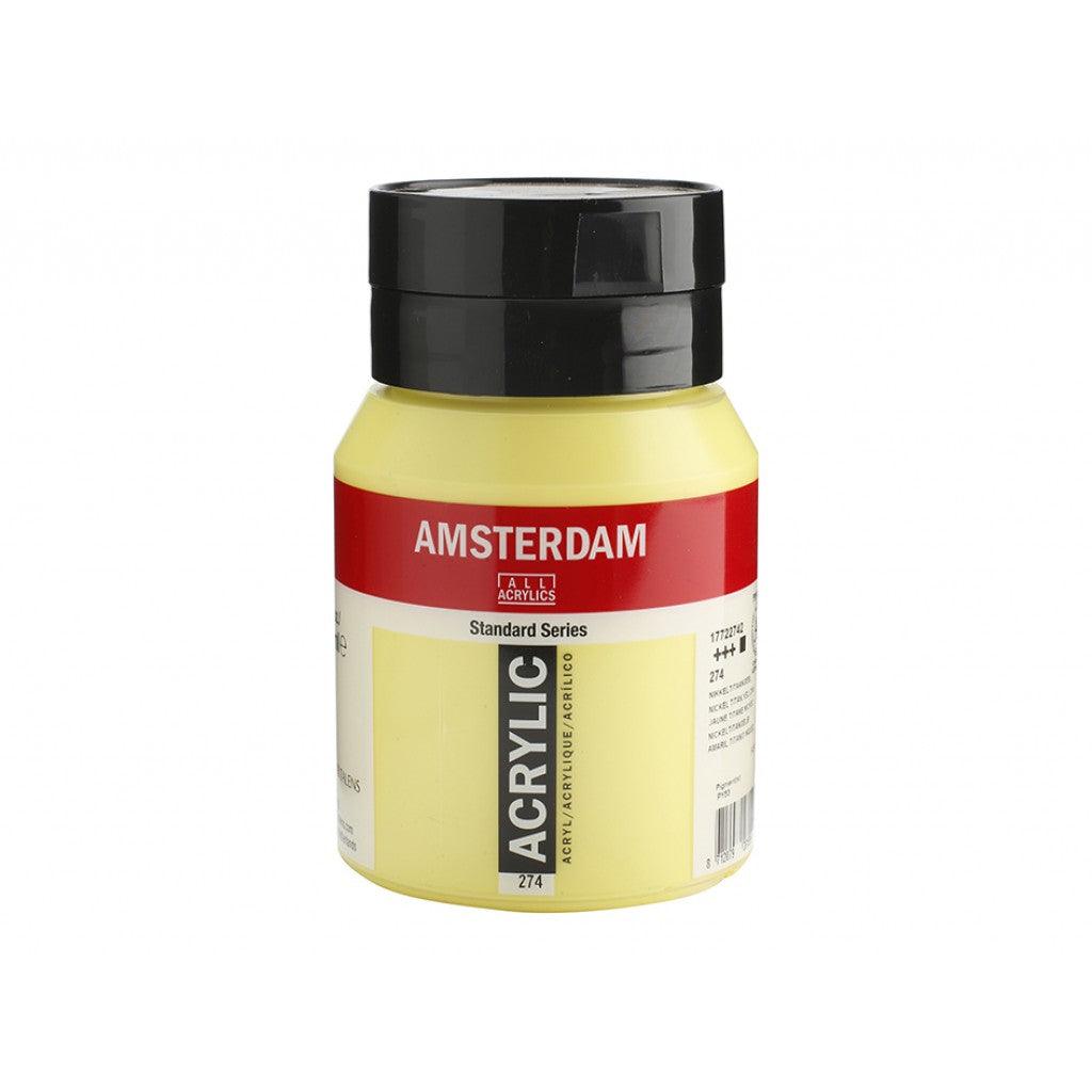Amsterdam Standard 500ml - 274 Nickel Titanium Yellow - HobbyHimmelen