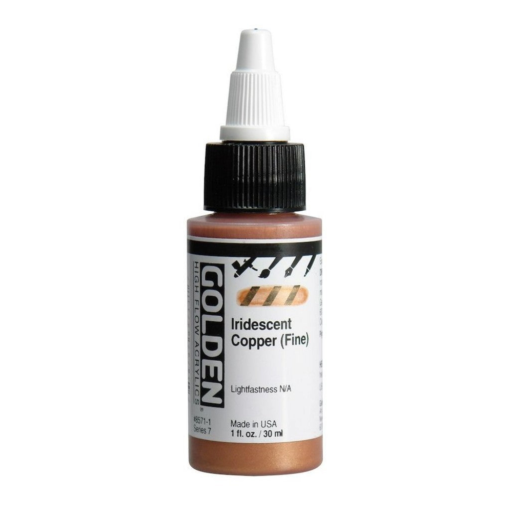 Golden High Flow Acrylics 30ml - Iridescent Copper Fine