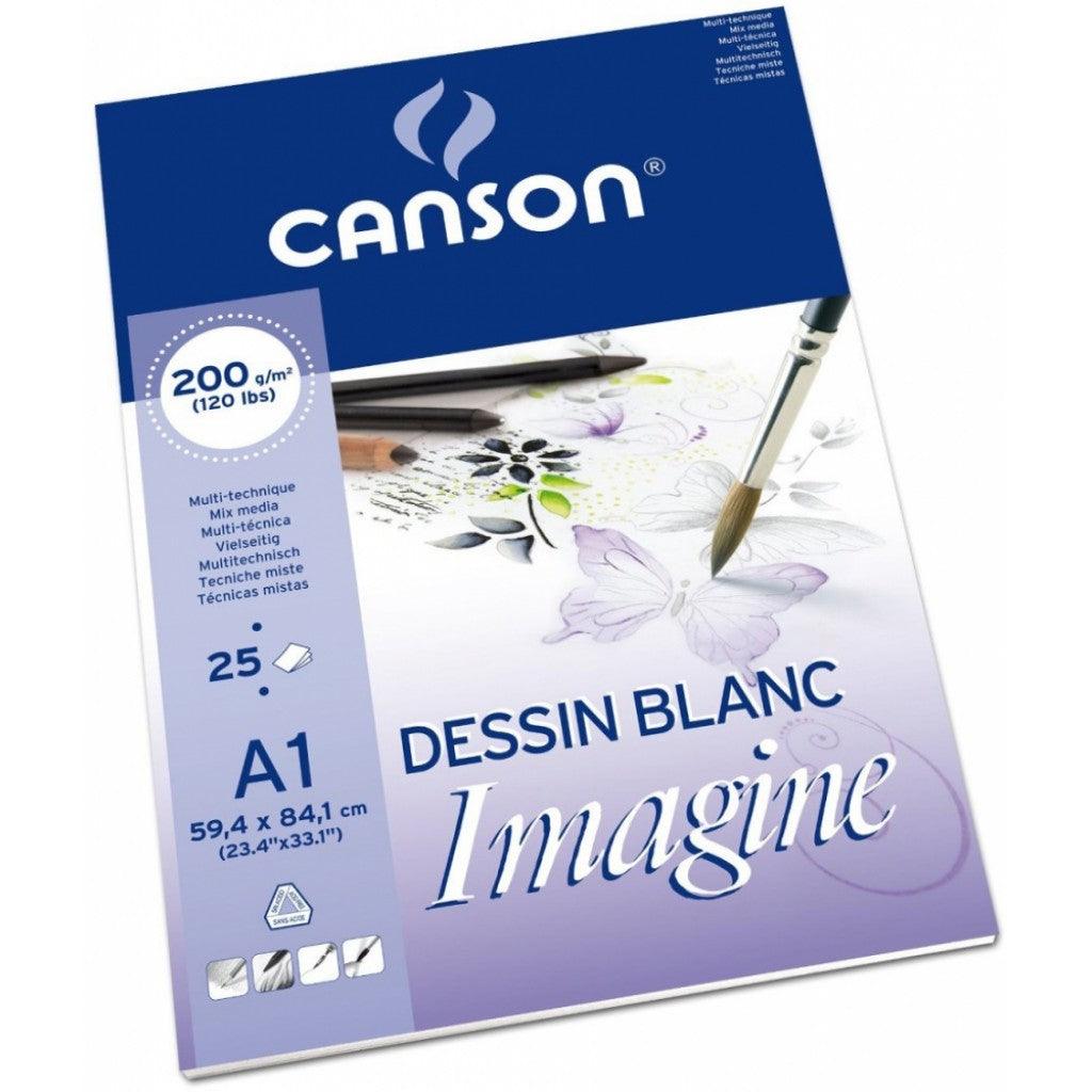 CANSON IMAGINE A1 200G BLOKK 25 ARK - HobbyHimmelen