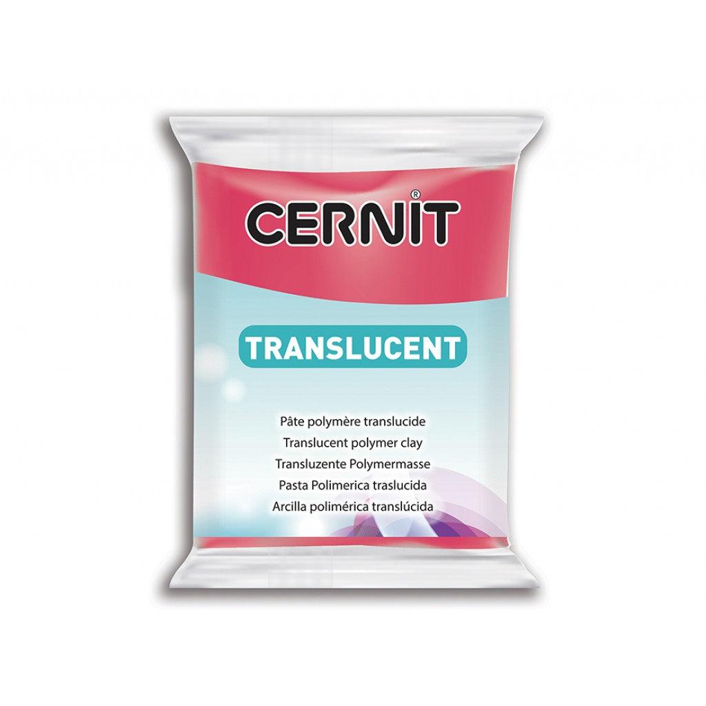 Cernit Translucent 56g - 474 Rubinrød - HobbyHimmelen
