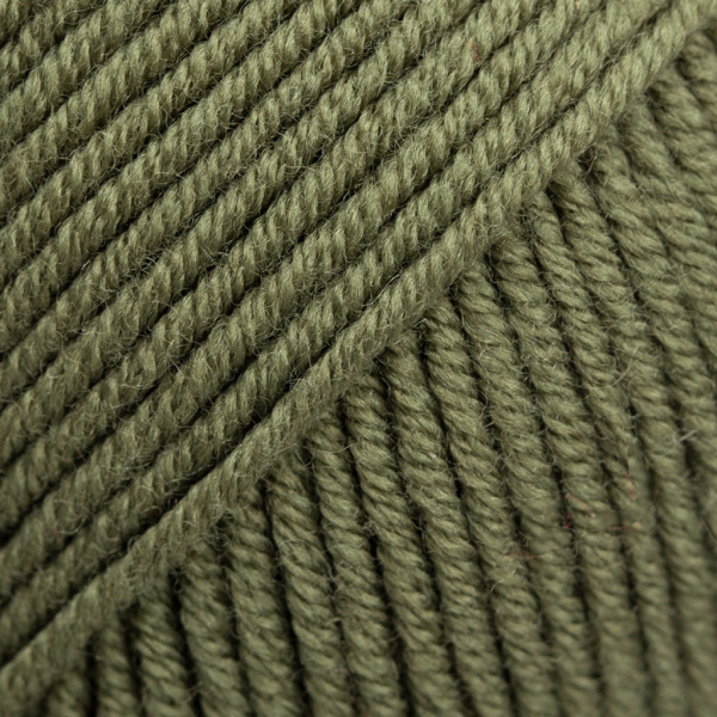 Merino Extra Fine Uni -  53 Mosegrønn