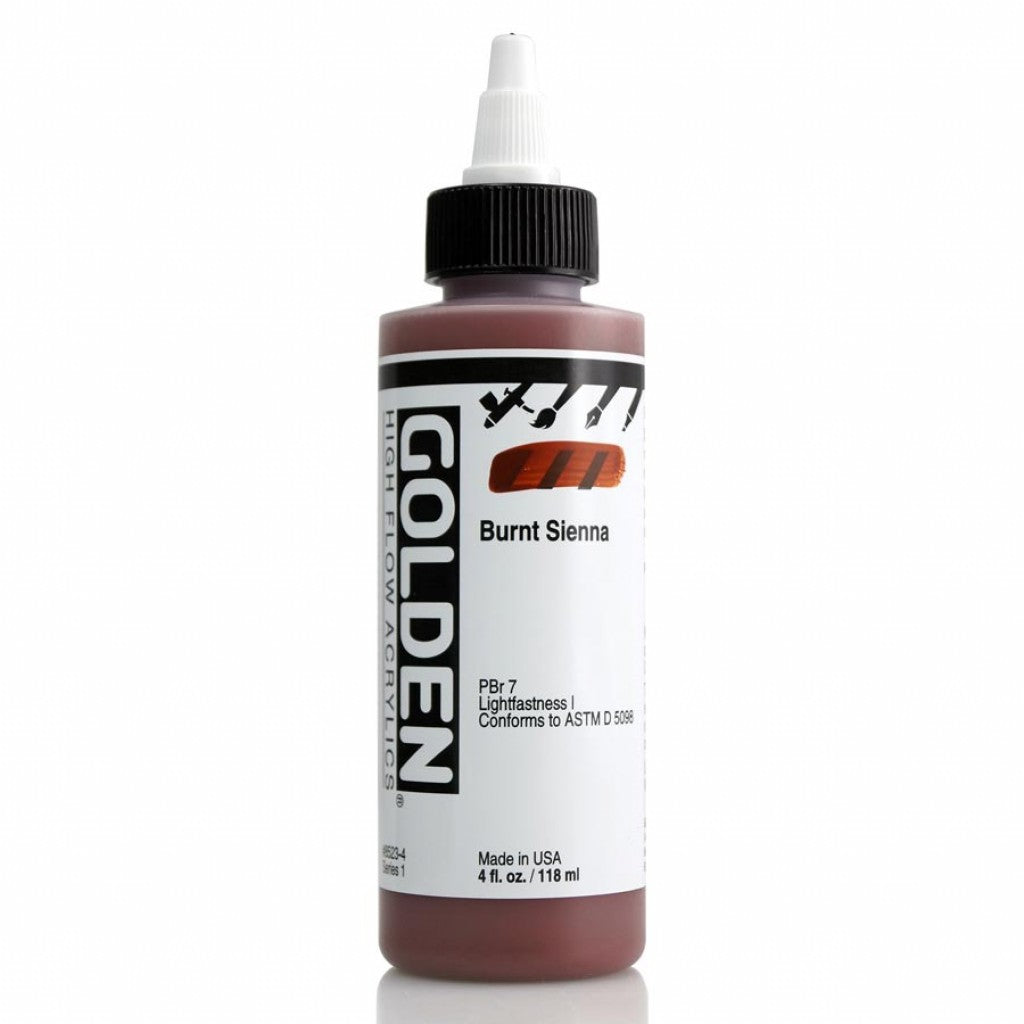 Golden High Flow Acrylics 118ml - Burnt Sienna