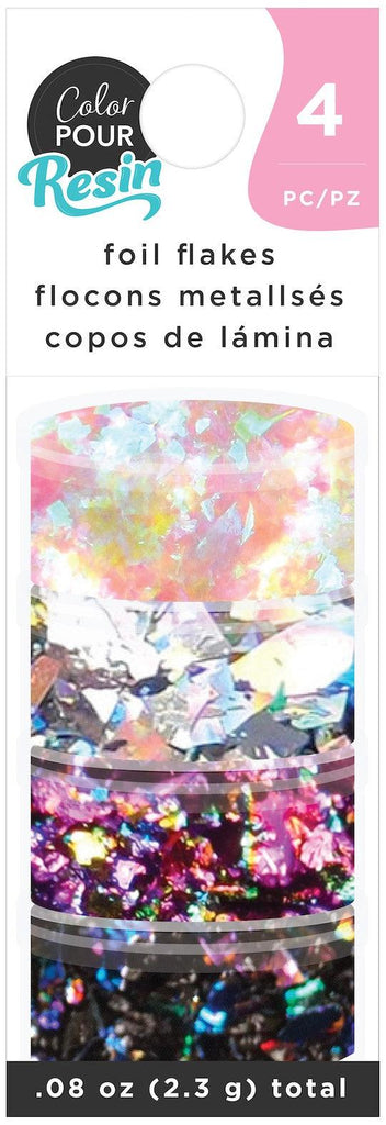 Color Pour Resin Mix-Ins - Foil Flakes Holographic 4stk - HobbyHimmelen