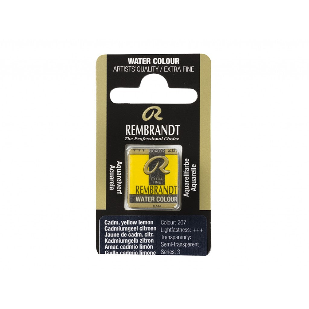 Rembrandt Akvarell Halfpan - Cadmium Yellow Lemon 207