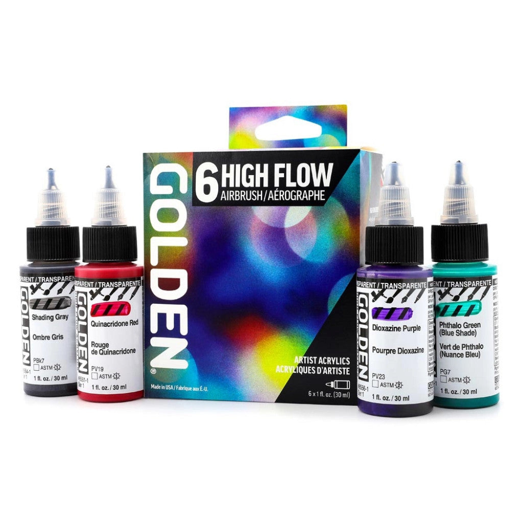 Golden High Flow Acrylics Sett - Airbrush