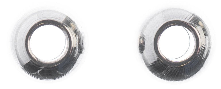 Rustfritt Stål Rund Spacer Bead, 20stk - 6mm