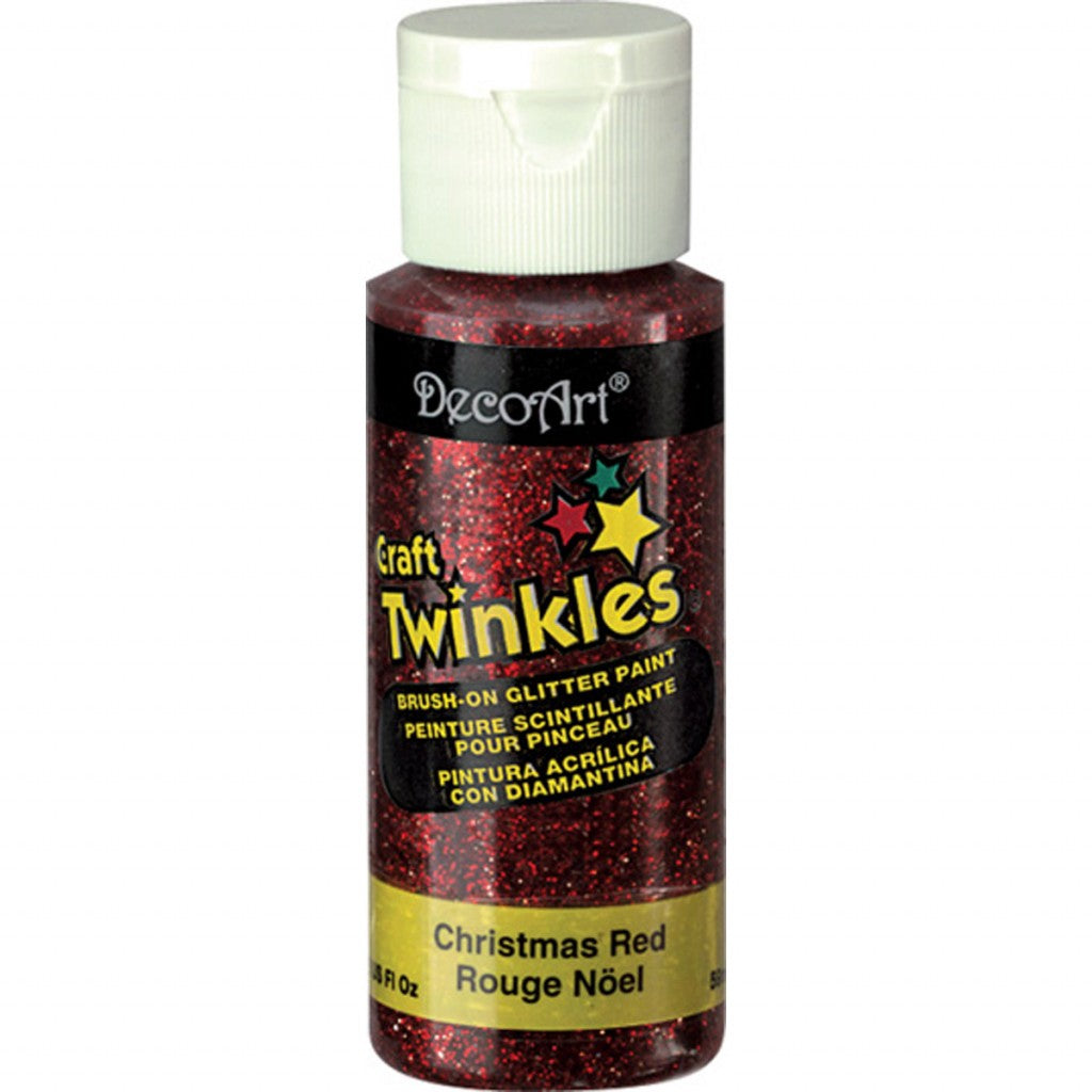 DecoArt - Craft Twinkles Glitter Paint 59ml - Christmas Red
