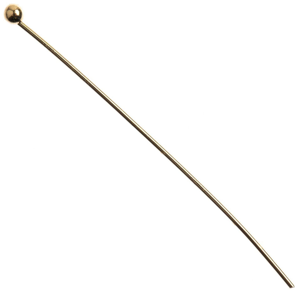 18k Gullbelagte Ball Head Pins, 35x.5mm 58stk - Gold Plated - HobbyHimmelen