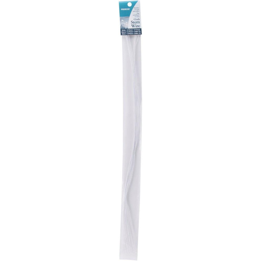 Blomstertråd, 32 Gauge, 12stk - White - HobbyHimmelen