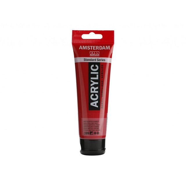 Amsterdam Standard 120ml - 399 Napthol Red Deep - HobbyHimmelen