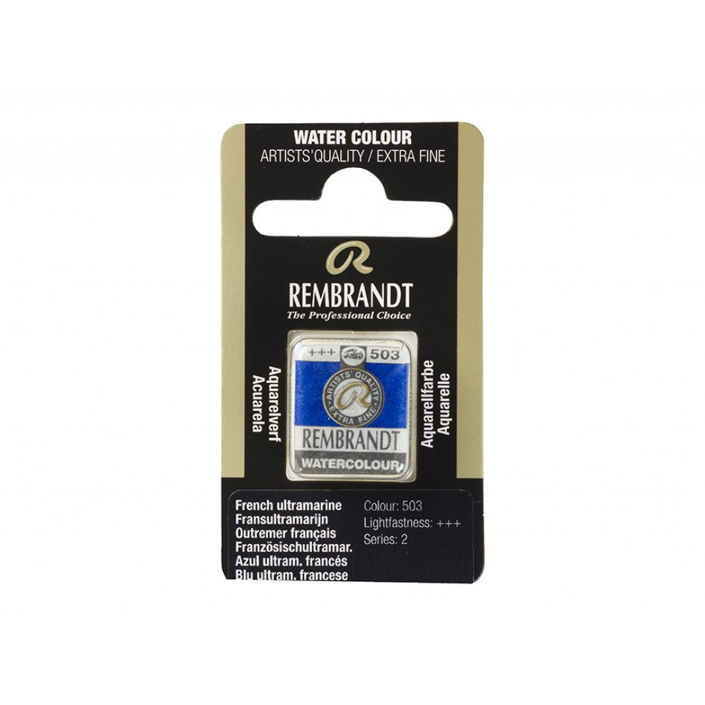 Rembrandt Akvarell Halfpan - French Ultramarine 503