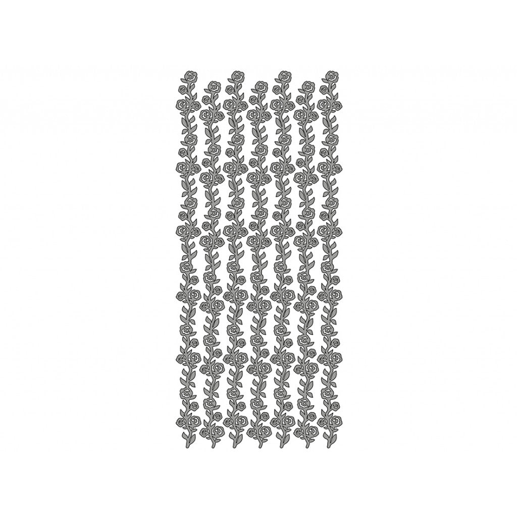 Klistremerker Bord roser - Sølv – HobbyHimmelen