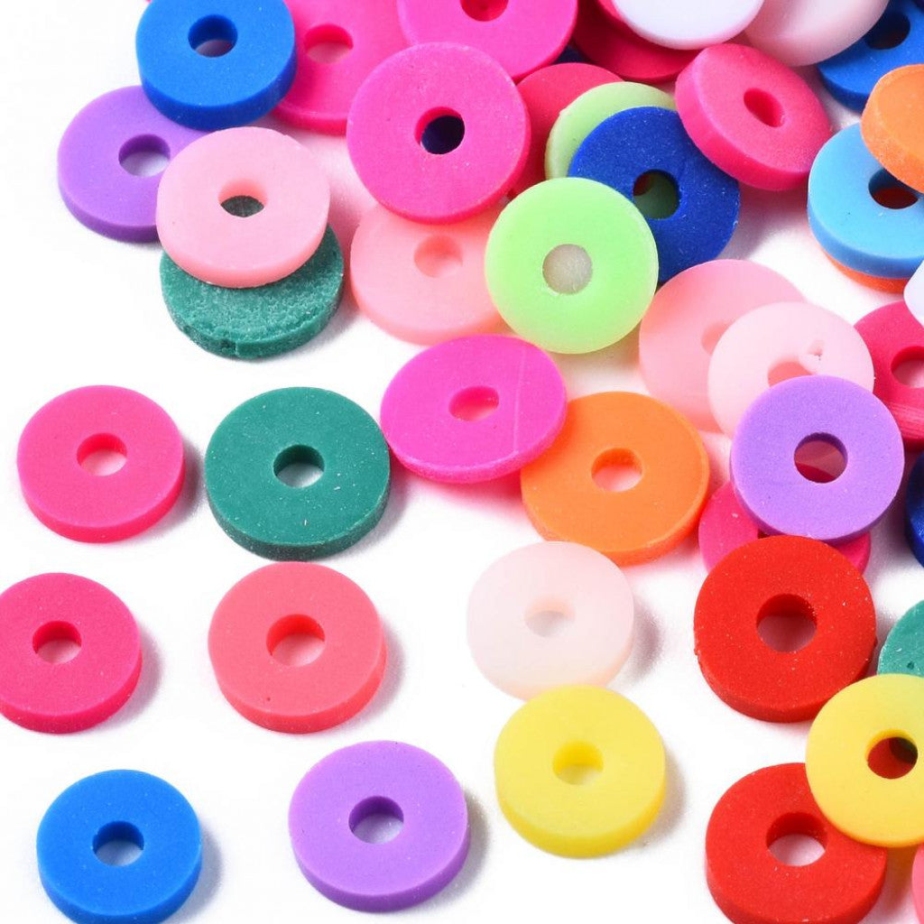 Heishi Beads 10g, 6mm - Tutti Frutti