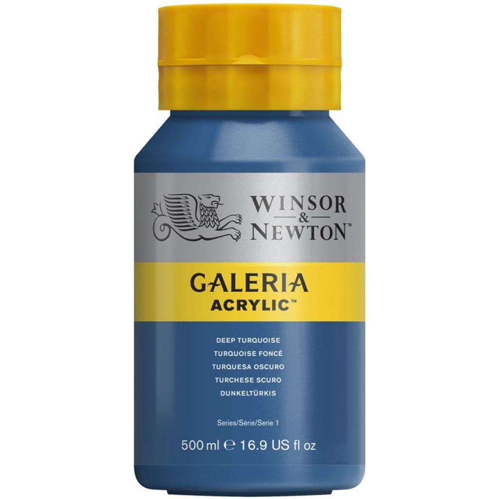 W&N - Galeria Acrylic 500ml - 232 Deep Turquoise