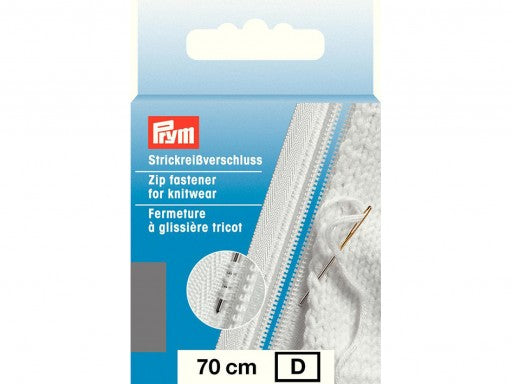 Prym Glidelås Strikk - 70cm -  Medium Grå