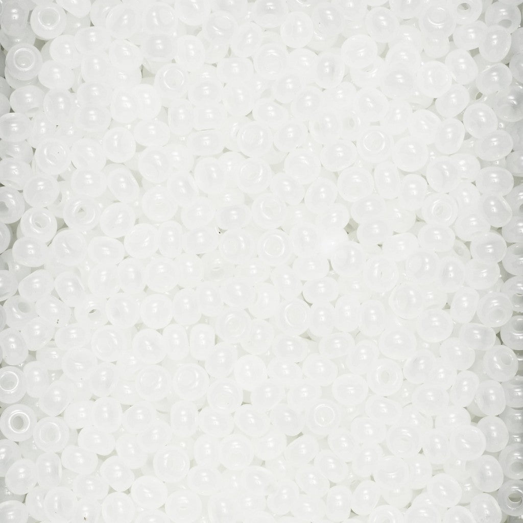 Rocaillesperle 9/0 - Alabast Hvit