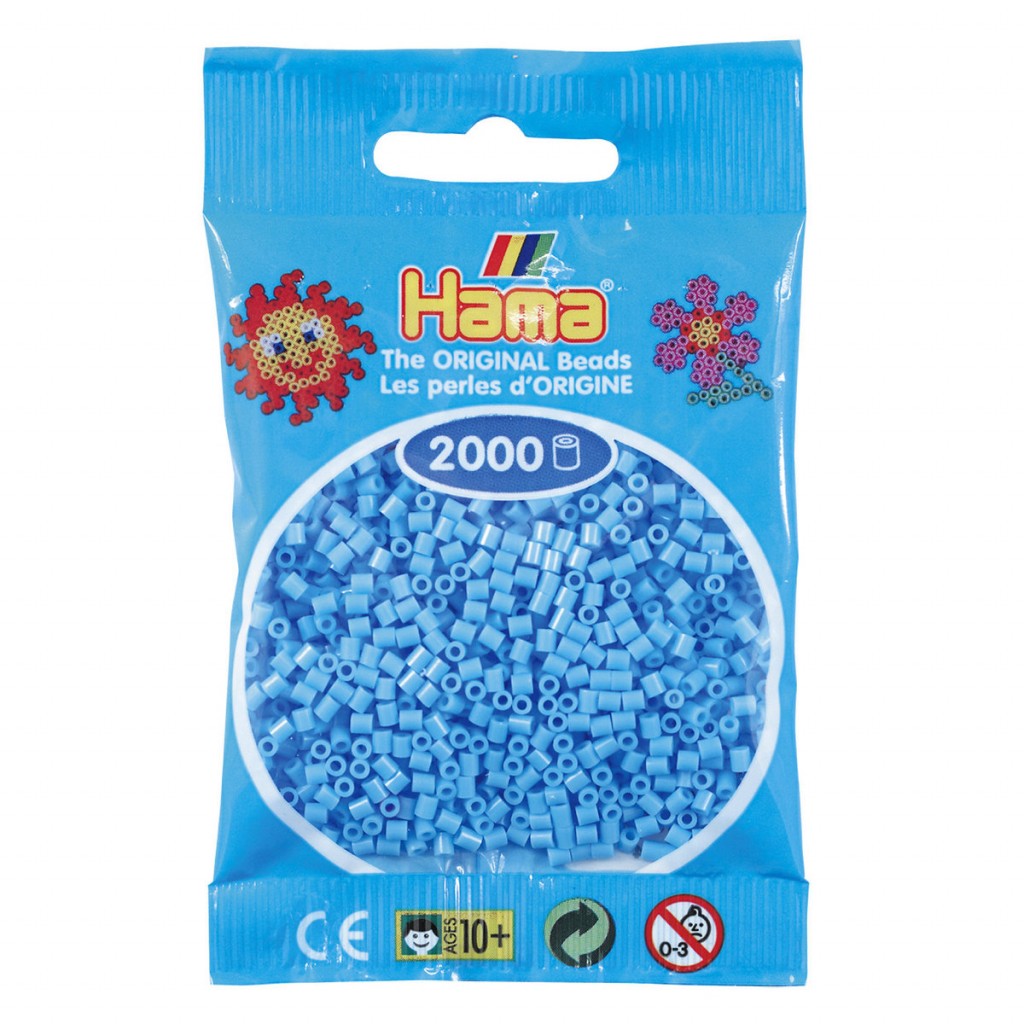 Hama Mini 2000stk - 46 Pastell blå