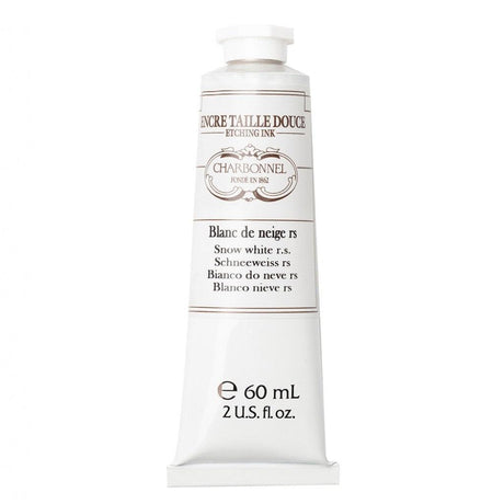 Charbonnel - Etching Ink 60ml - Snow White RS - HobbyHimmelen