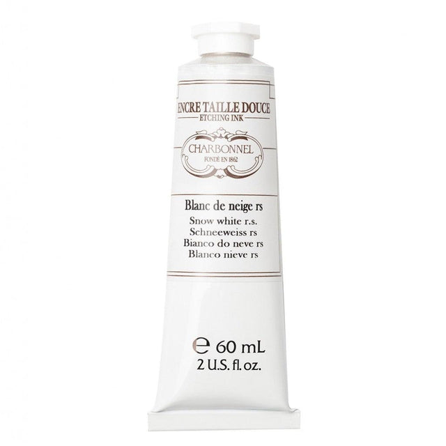 Charbonnel - Etching Ink 60ml - Snow White RS - HobbyHimmelen