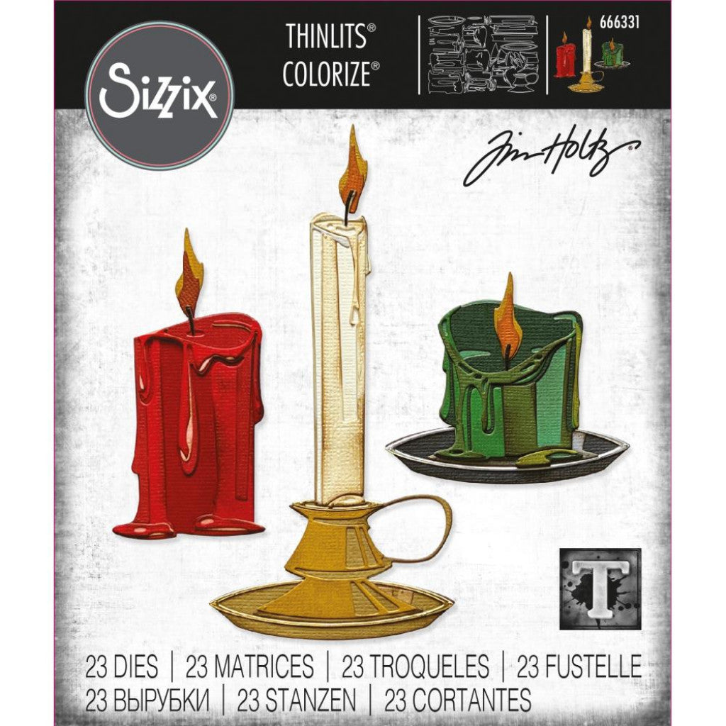 Sizzix Thinlits Dies By Tim Holtz 23 dies - Candleshop Colorize