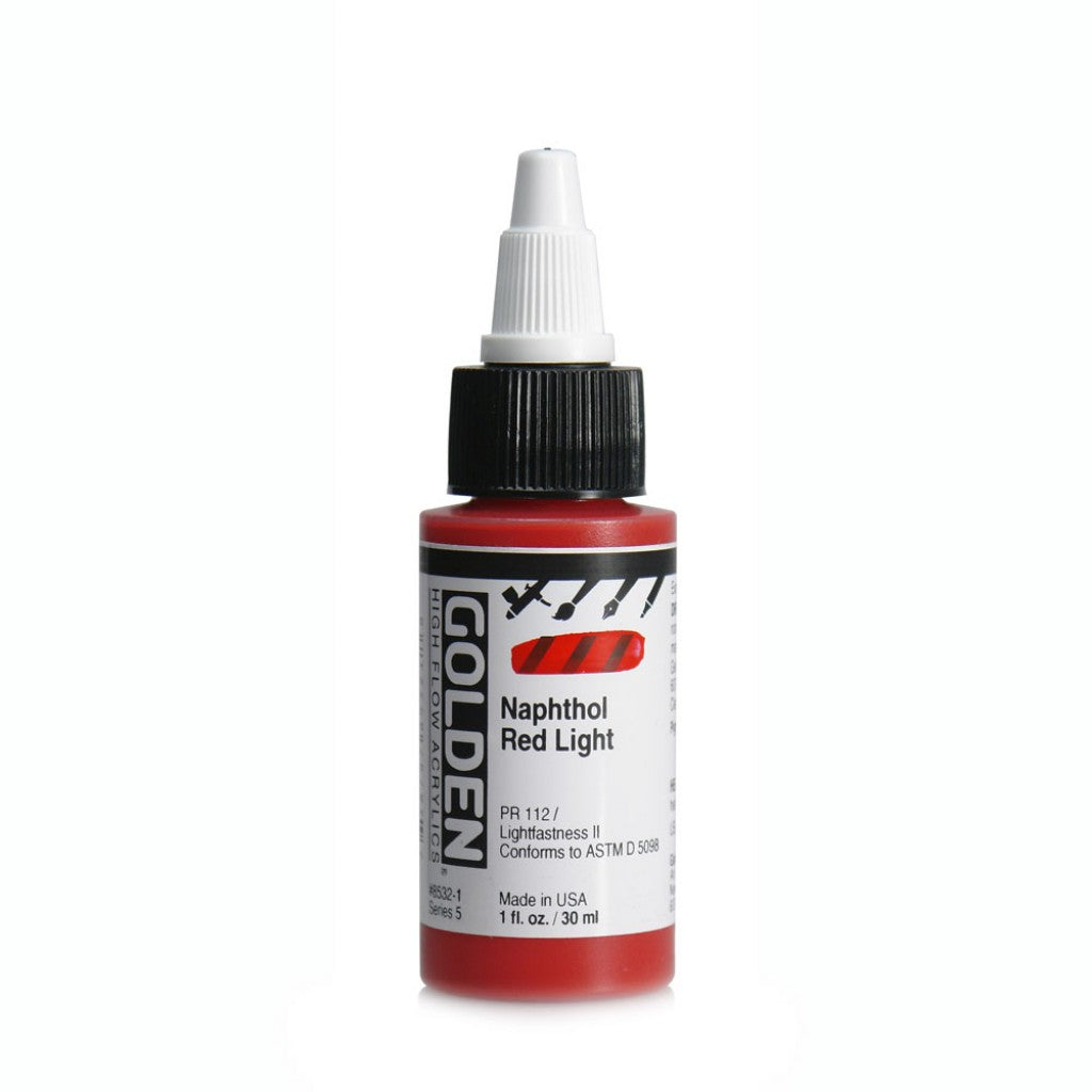 Golden High Flow Acrylics 30ml - Naphthol Red Light