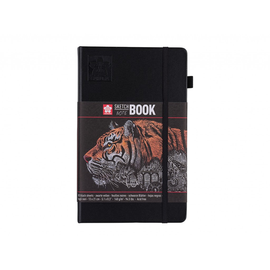 Sakura Sketch NoteBook - 13x21cm 140g/m - Sort