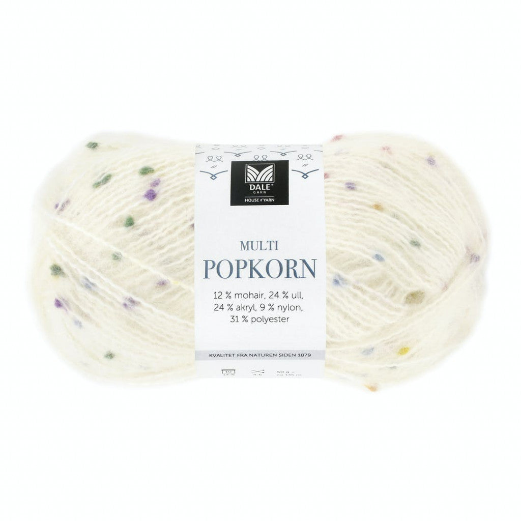 Multi Popkorn - 501 Hvit