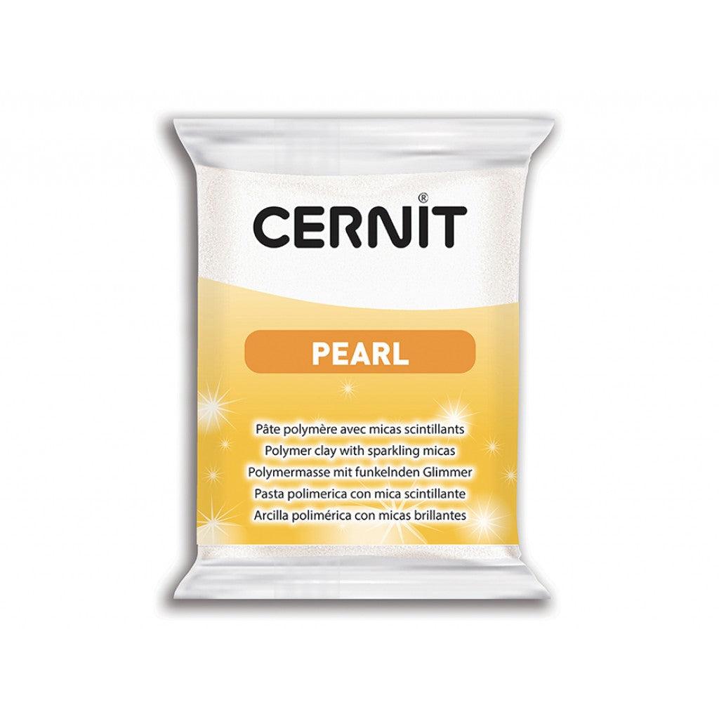 Cernit Polymerleire Pearl 56g -  85 Pearl White - HobbyHimmelen