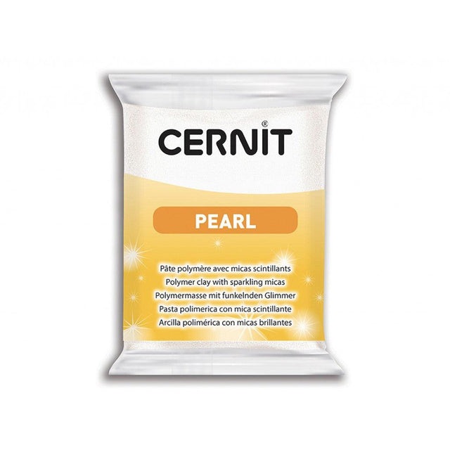 Cernit Polymerleire Pearl 56g -  85 Pearl White - HobbyHimmelen