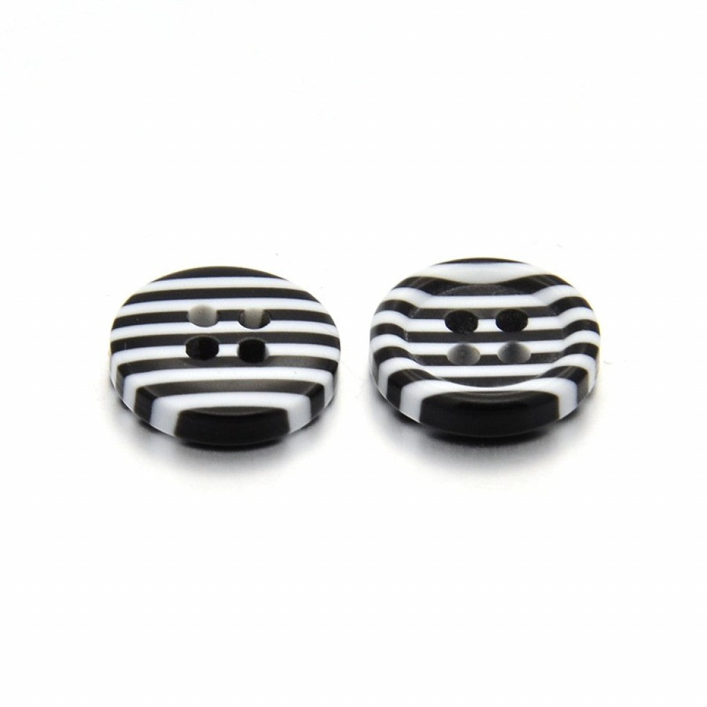 Knapp i Epoxy, 13mm - Striper Black