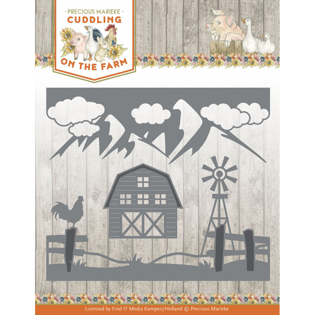 Find It Trading Precious Marieke Die - Farm Landscape, Cuddling On The Farm