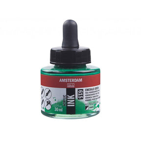 Amsterdam Ink 30ml - 615 Emerald Green - HobbyHimmelen