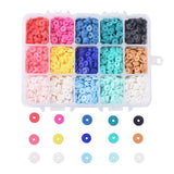 #1 Heishi Perlesett 6mm, 15 farger (3000 perler) - Summer Vibes - HobbyHimmelen