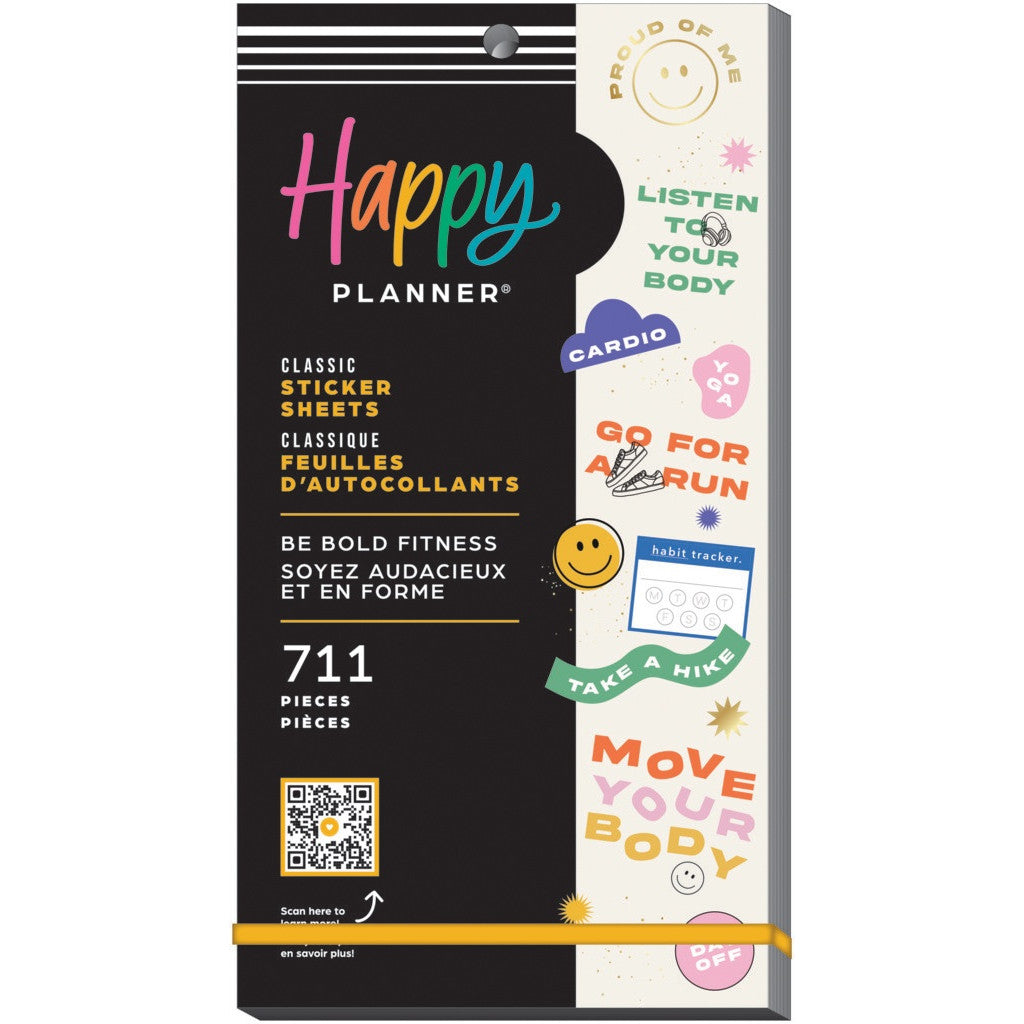 Happy Planner Sticker Value Pack, 30ark - Be Bold Fitness