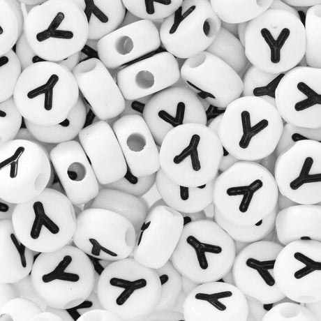 Bokstavperler 50stk. Y - HobbyHimmelen