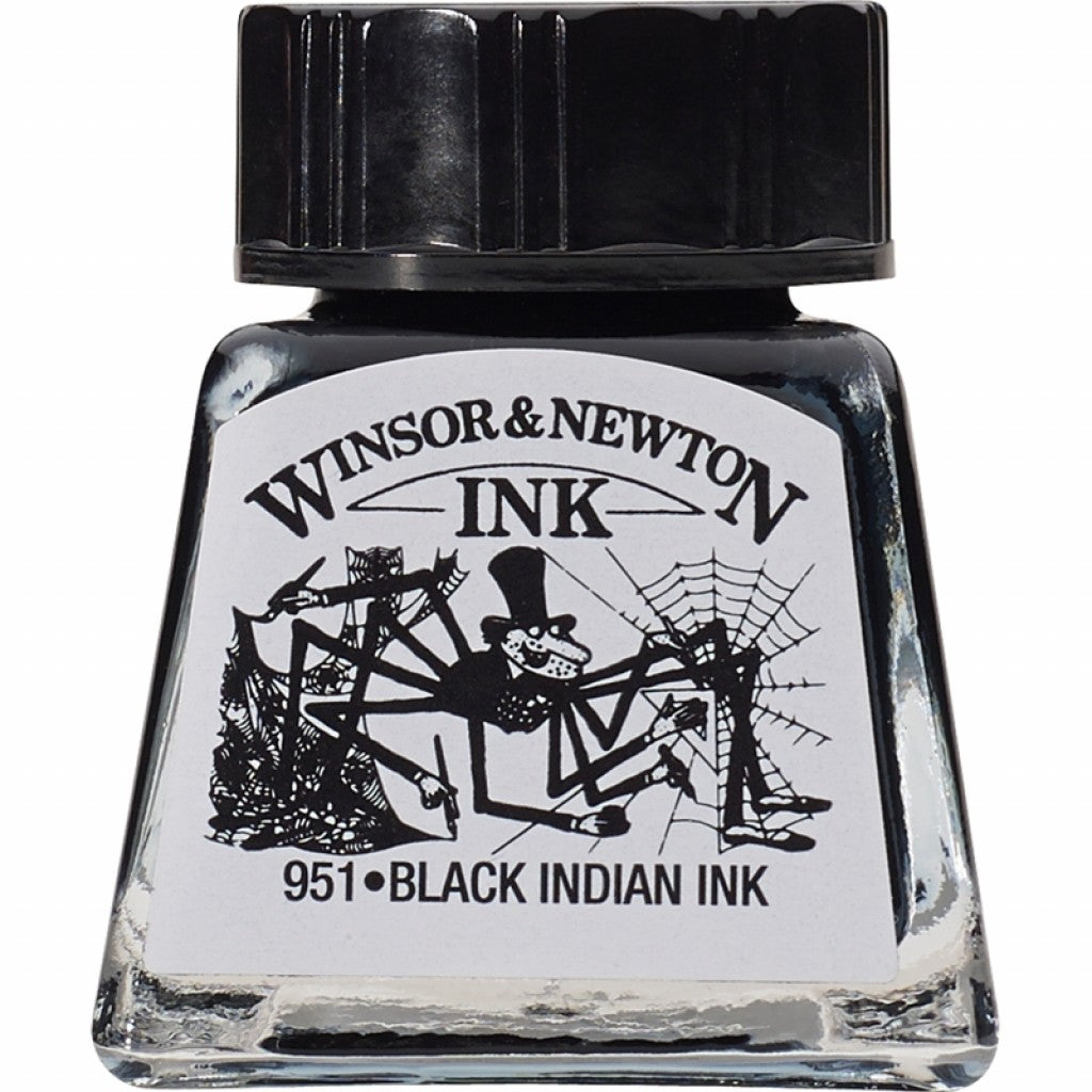 W&N - Drawing Ink 14ml - 030 Black Indian Ink