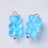 Gummy Bear Resin-Mellomledd, 25mm, 6stk - Random Mix