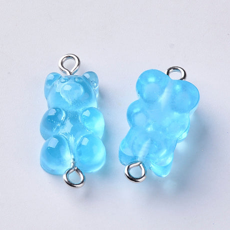 Gummy Bear Resin-Mellomledd, 25mm, 6stk - Random Mix