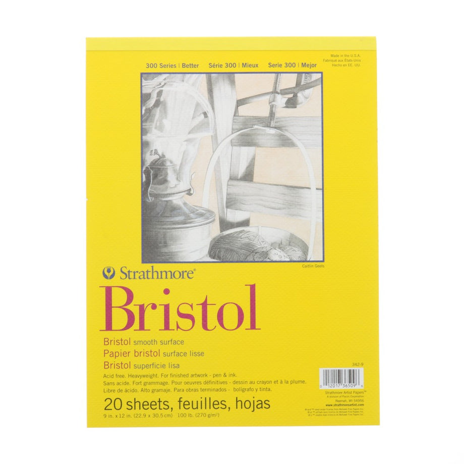 Strathmore 300 Bristol Paper Pad Smooth 9