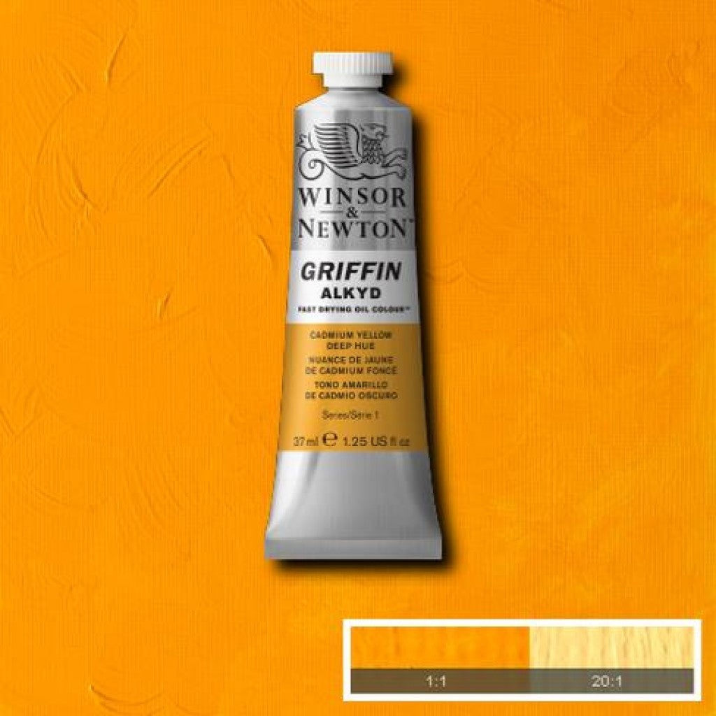 W&N - Griffin Alkyd 37ml - 115 Cadmium Yellow Deep Hue