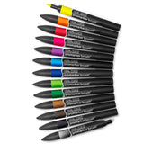 W&N - Promarker Brush - sett 12 Vibrant Tones