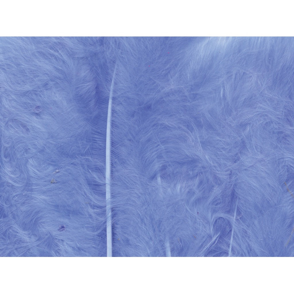 Fjær 15 stk Lys blå