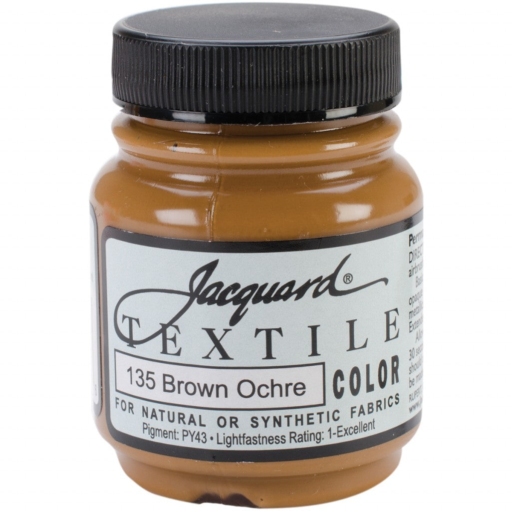 Jacquard Textile Color Tekstilmaling 67ml - 135 Brown Ochre