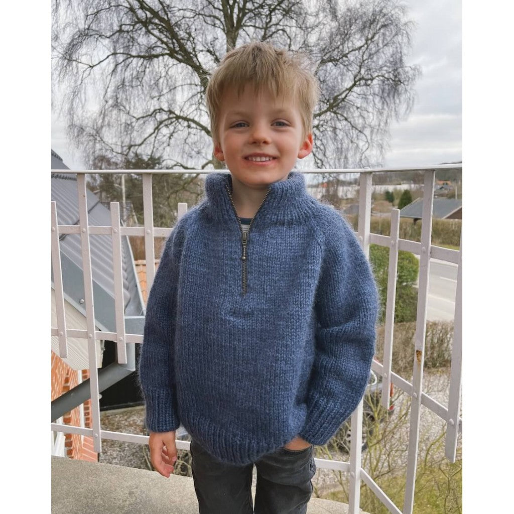 Mønster PetiteKnit - Zipper Sweater Junior