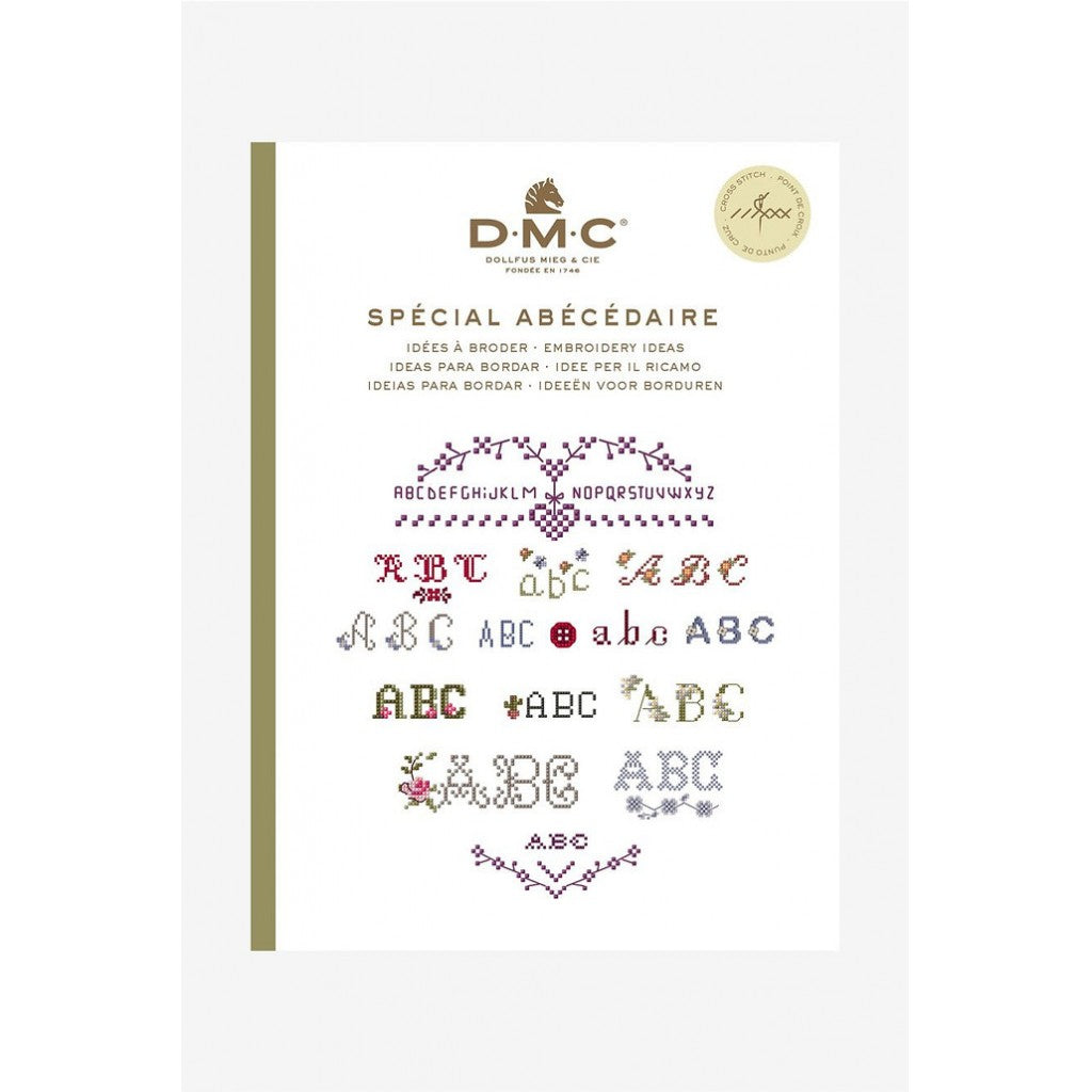 DMC Mini Korsstingsbok Mønster - ABCD