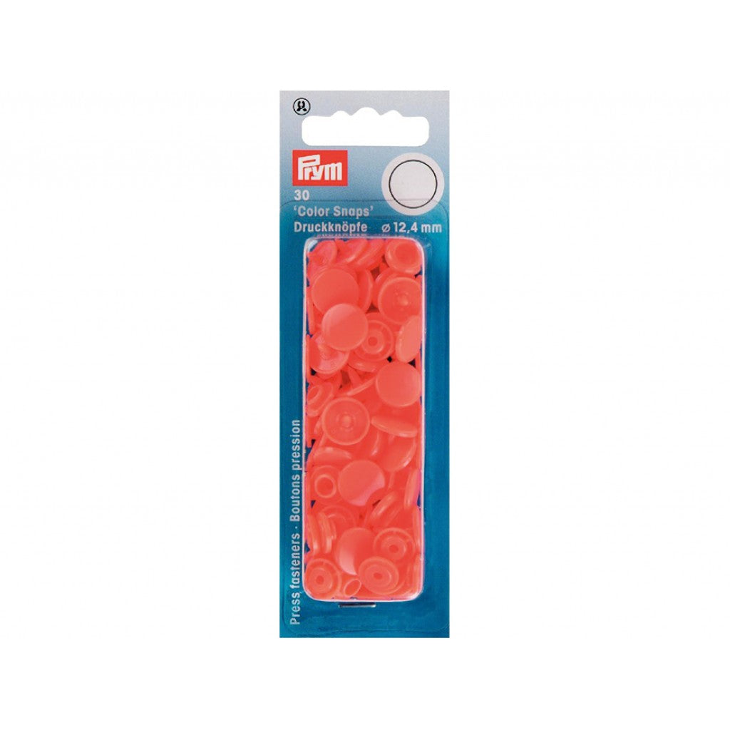Prym Non-sew Color Snaps - Ø12.4 - Lakserød