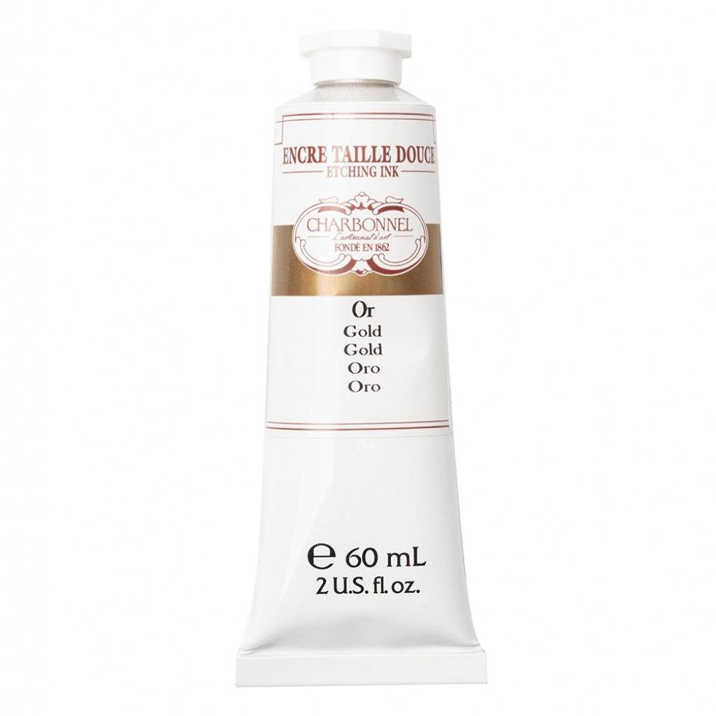 Charbonnel - Etching Ink 60ml - Gold - HobbyHimmelen