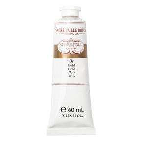 Charbonnel - Etching Ink 60ml - Gold - HobbyHimmelen