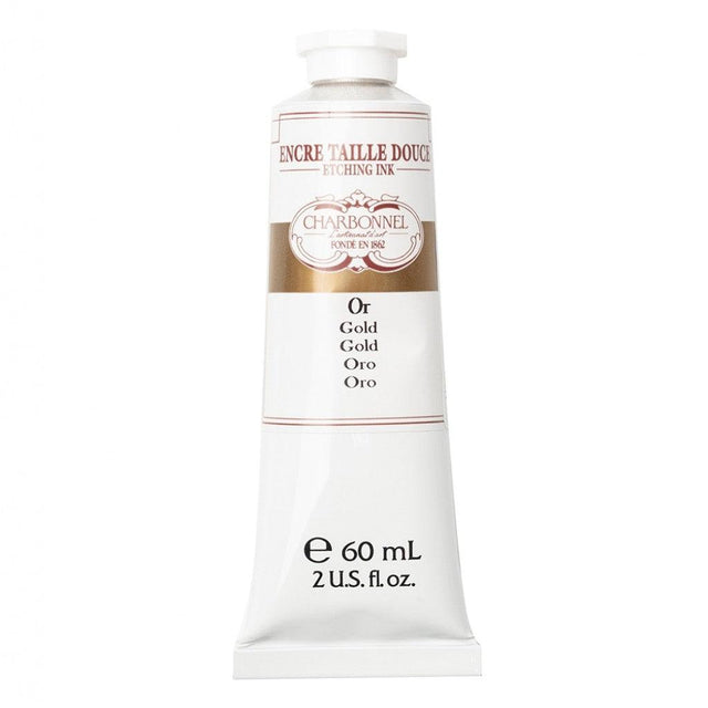 Charbonnel - Etching Ink 60ml - Gold - HobbyHimmelen